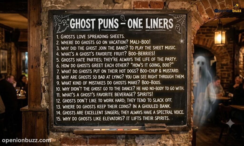 Ghost Puns – One Liners