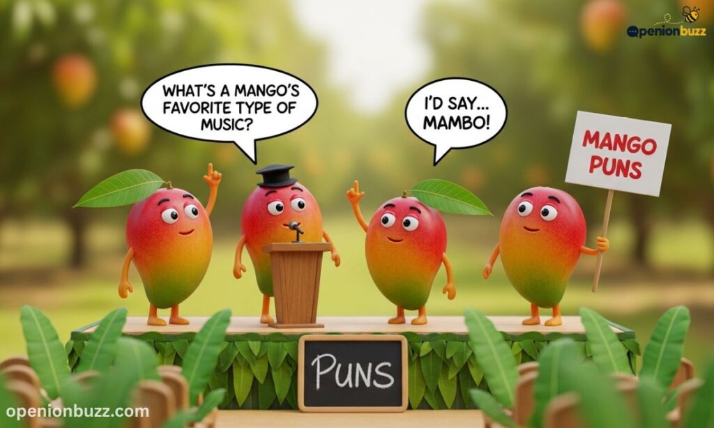 Question-Answer Mango Puns