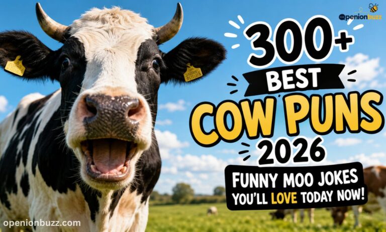 300+ Best Cow Puns 2026 Funny Moo Jokes You’ll Love Today Now!