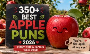 350+ Best Apple Puns 2026 Funny, Cute & Caption Ideas Guide!