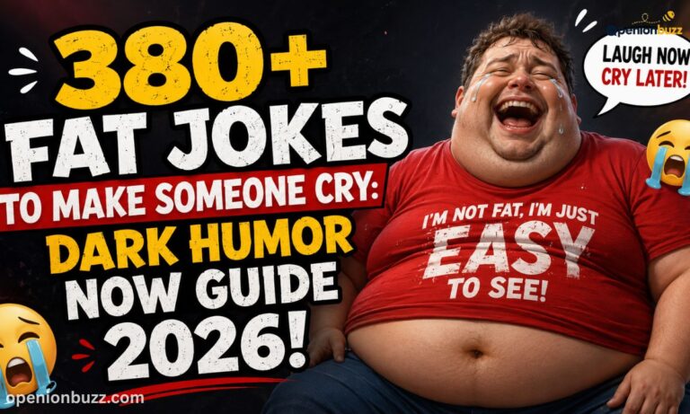 380+ Fat Jokes to Make Someone Cry Dark Humor Now Guide 2026!