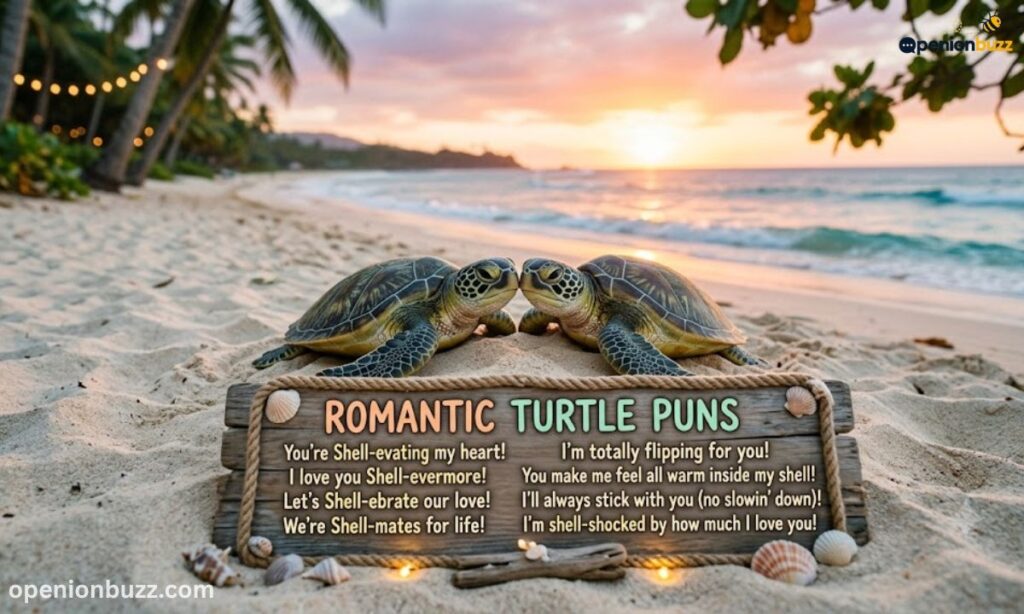 Romantic Turtle Puns 