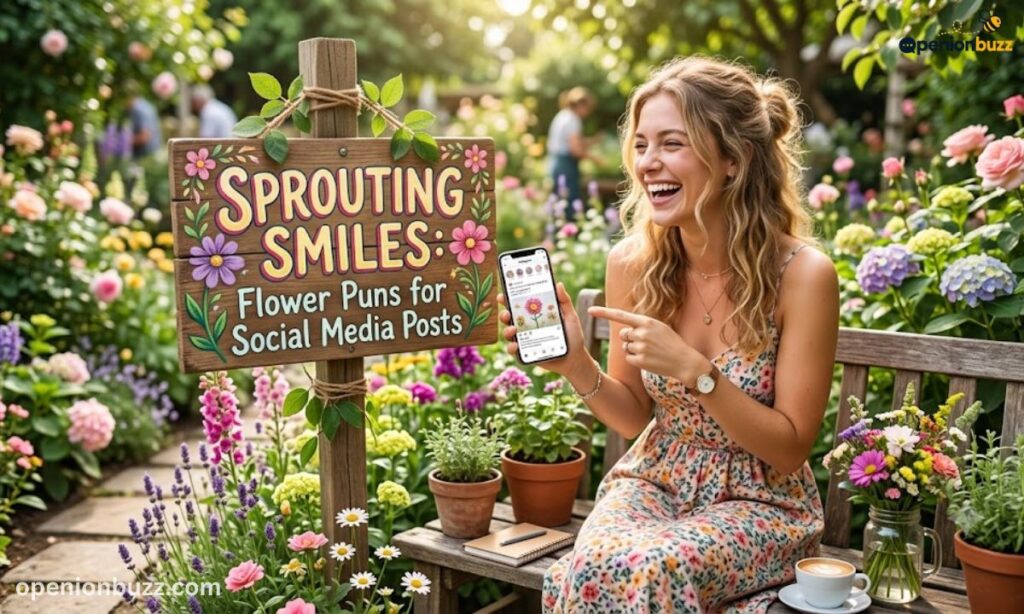 Sprouting Smiles: Flower Puns for Social Media Posts